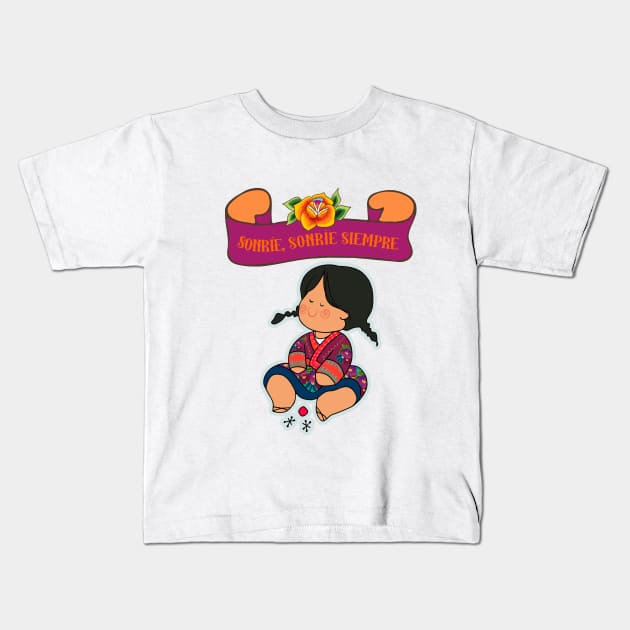 Sonrie Kids T-Shirt by ElsaDesign